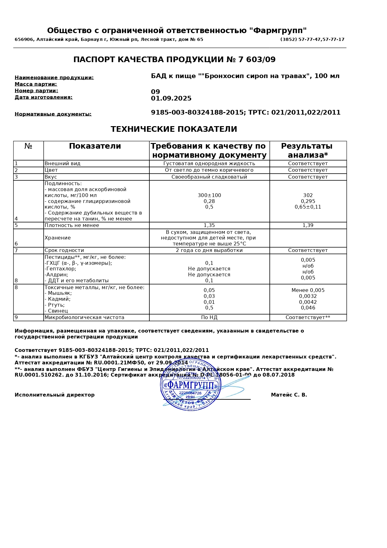 Паспорт №092025